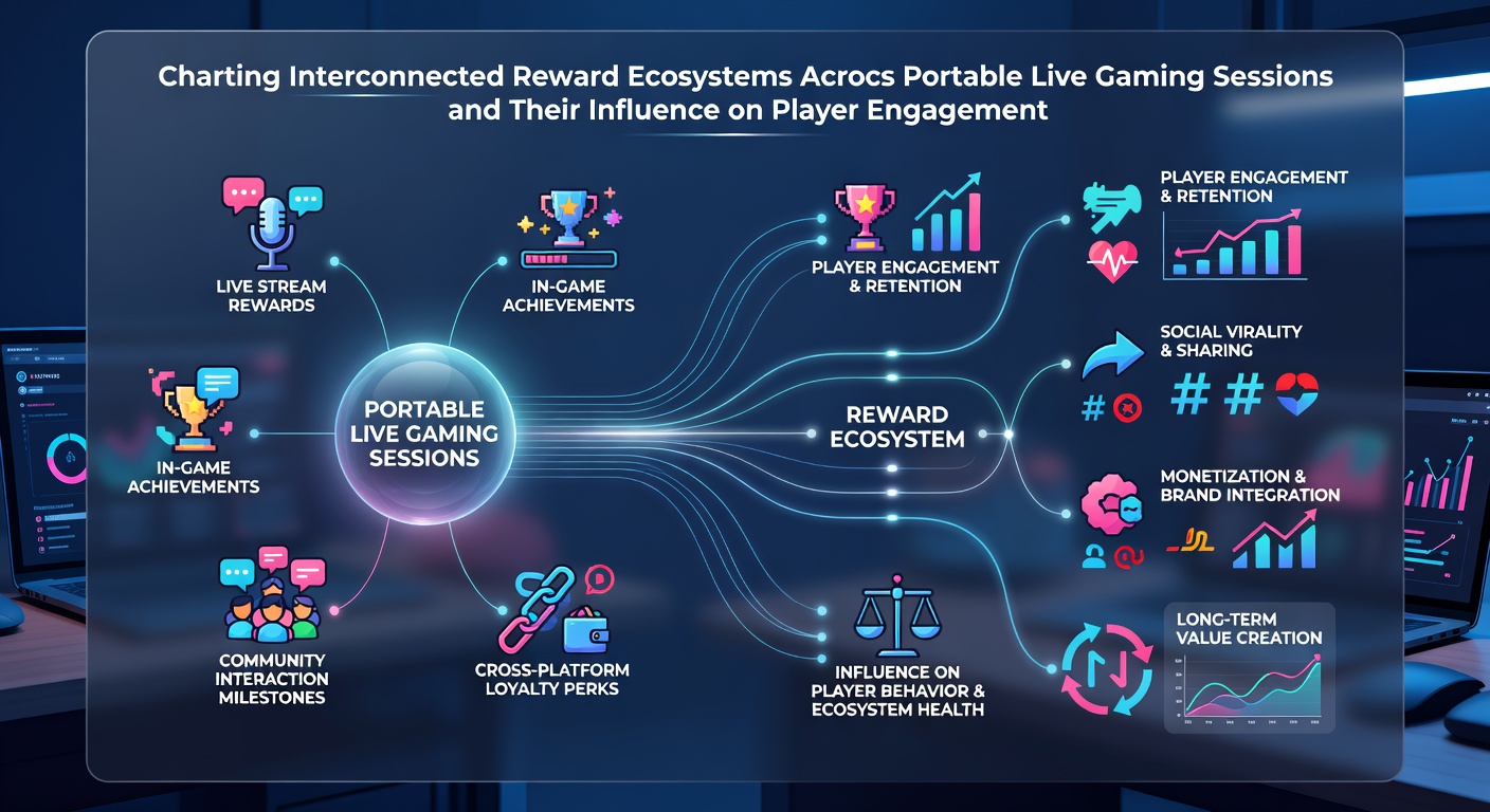 Analyse von Aktivitätsmustern über mehrere mobile Live-Gaming-Sessions mit Darstellung vernetzter Belohnungsketten