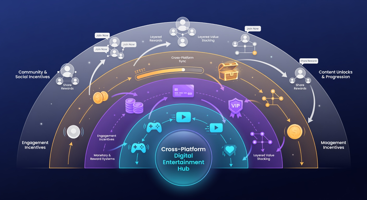 Beispiel einer Datenvisualisierung für Anreizschichten in Entertainment-Hubs
