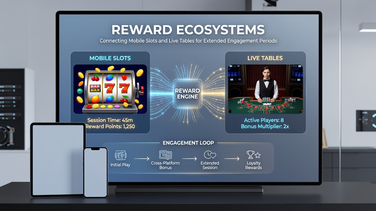 Grafik zu verlängerten Engagement-Zeiten durch integrierte Belohnungen in mobilen Casino-Umgebungen
