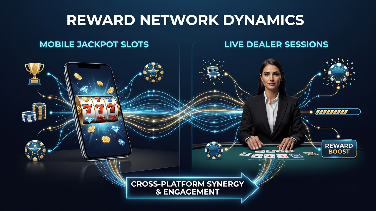Visualisierung von Belohnungsflüssen zwischen mobilen Slots und Live-Dealer-Tischen in einer Casino-App
