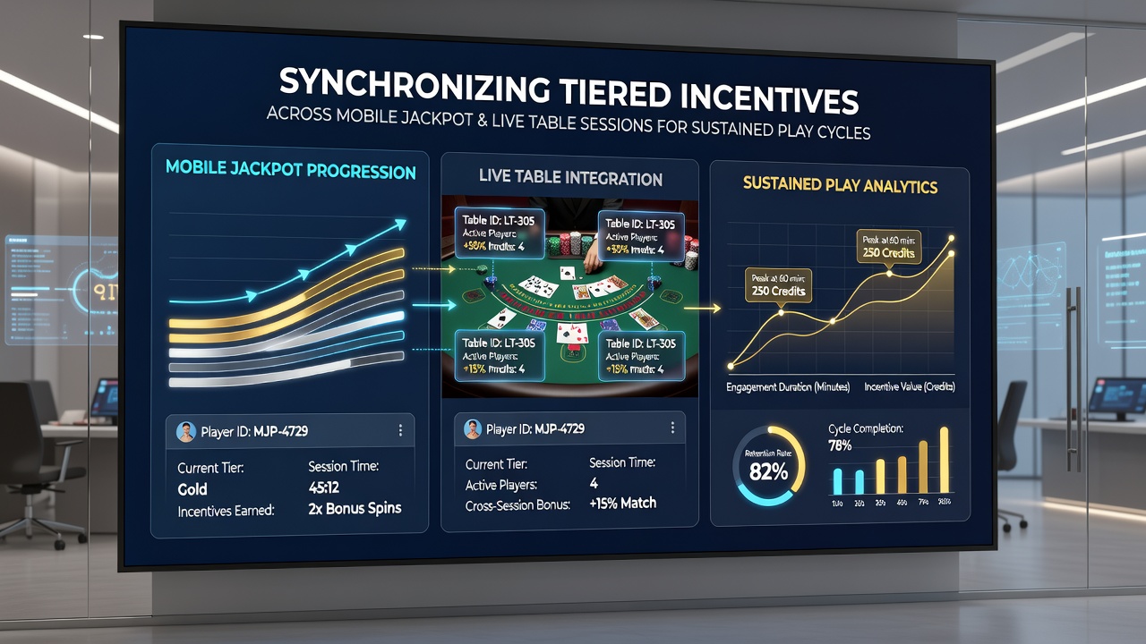 Visualisierung von Belohnungsvernetzungen in hybriden mobilen Gaming-Sessions mit Jackpots und Live-Tischen
