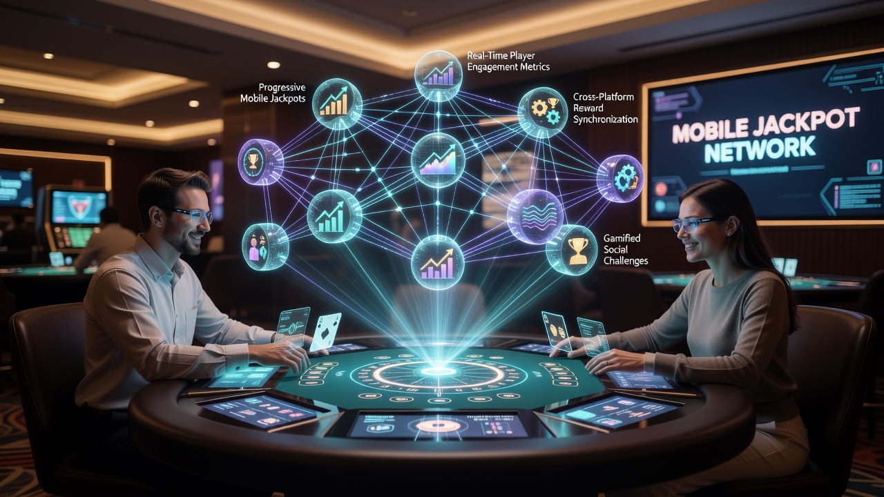 Visualisierung von Anreizflüssen zwischen portablen Jackpot-Maschinen und Live-Dealer-Tischen